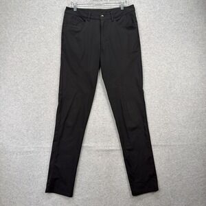 Lululemon Pants Mens 32x36 Black Performance Tech Casual Slim Fit ABC Warpstreme
